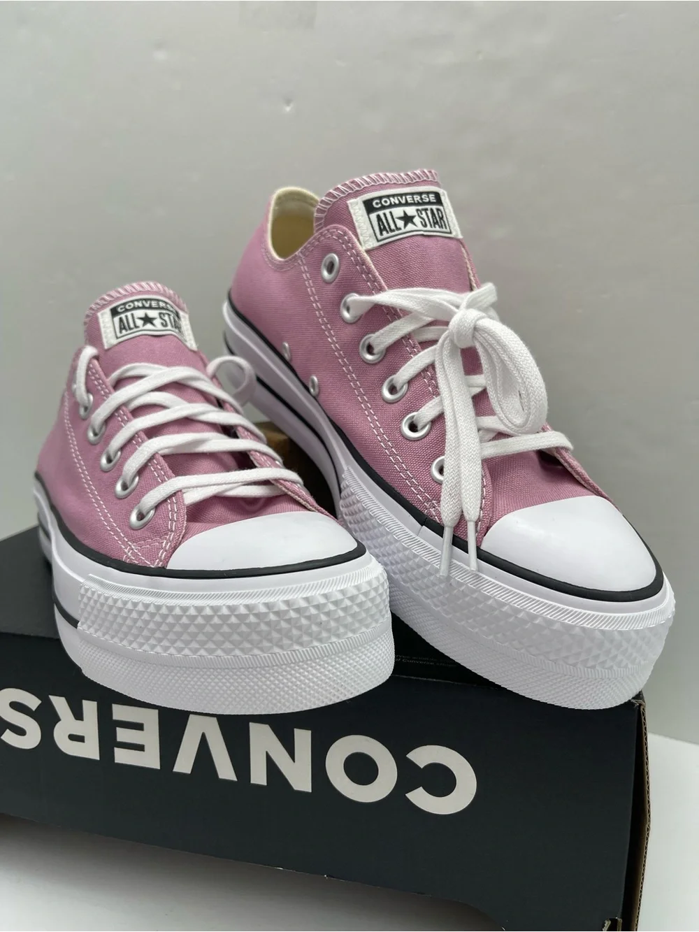 Converse A12960F CTAS LIFT OX CLIFFSIDE ROSE/WHITE/BLACK Platform Sneakers